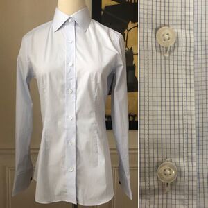 NWOT Emily Meyer Bespoke Button Up Dress Shirt XS
